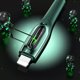 USAMS Καλώδιο USB-C σε Lightning US-SJ518, 20W PD, Smart Power-off, Πλεκτό, 1.2m, Dark Green