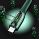 USAMS Καλώδιο USB-C σε Lightning US-SJ518, 20W PD, Smart Power-off, Πλεκτό, 1.2m, Dark Green