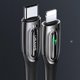 USAMS Καλώδιο USB-C σε Lightning US-SJ518, 20W PD, Smart Power-off, Πλεκτό, 1.2m, Dark Green