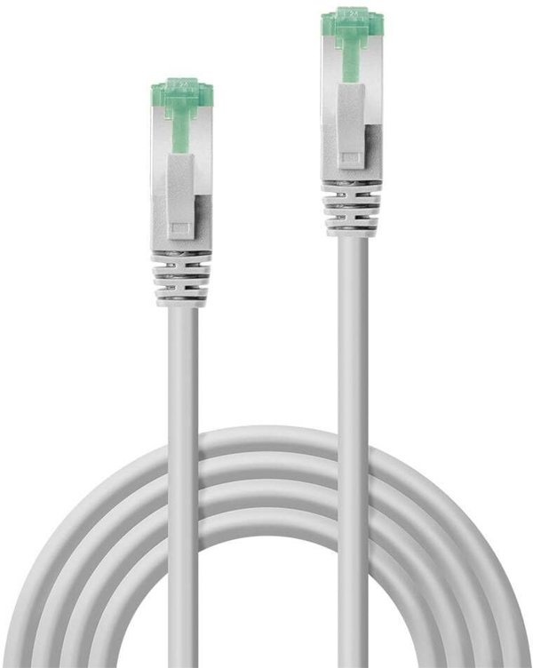 Kabel sieciowy 0,3 m kat. 6A S/FTP GRS TPE, szary