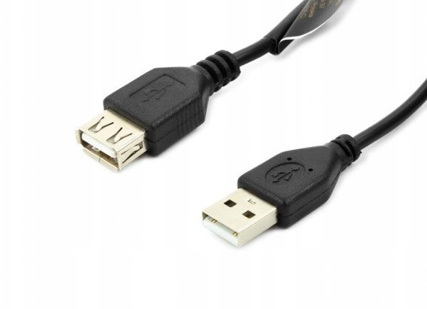 Kabel USB Accura Accura USB-A - USB-A 1.8m M/F czarny