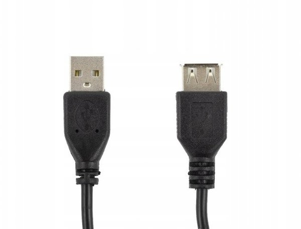 Kabel USB Accura Accura USB-A - USB-A 1.8m M/F czarny