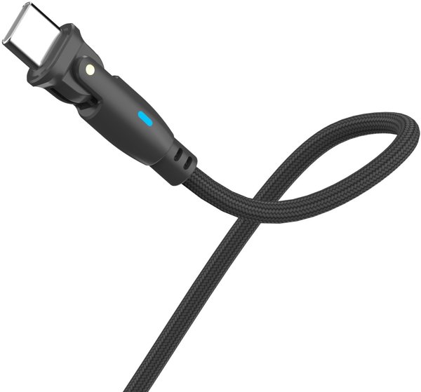 3MK Hyper Cable N-Series Καλώδιο USB-C σε USB-C 100W 1m, PD 3.0 & QC 3.0, Μαύρο