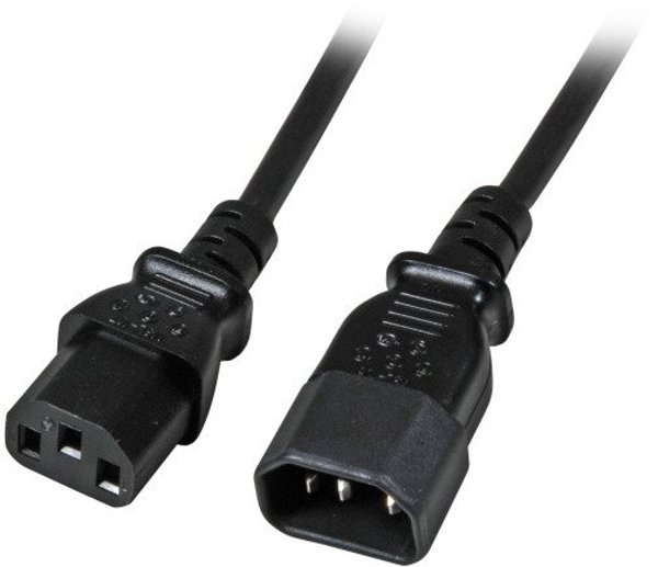 Kabel zasilajacy EFB EK503.1 kabel zasilajacy czarny 1 m C14 panel C13 panel
