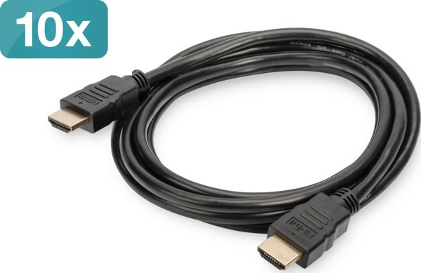 Καλώδιο HDMI Digitus Typ A St/St 2m Ultra HD 4K, Μαύρο