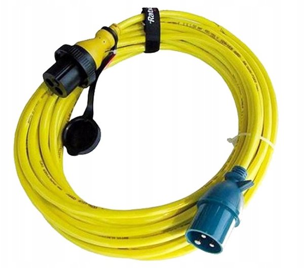 Kabel zasilania z wtykami CEE 16A 250V 3x2,5mm2 15m IP56 Ratio 2821