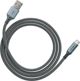 Καλώδιο Φόρτισης Ventev USB-A σε USB-C, 1.2m, Υφασμάτινη Πλέξη, Γκρι