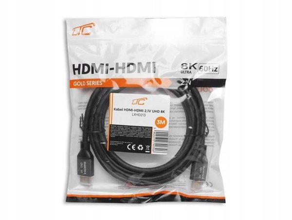 Kabel HDMI-HDMI (v2.1 | 8K | 3 m) czarny