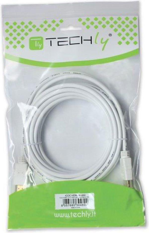 Καλώδιο Techly DisplayPort Mini - DisplayPort 1m άσπρο (305229)