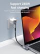 Καλώδιο MicroConnect USB4 Gen 3x2 USB-C σε USB-C Premium, 40Gbps, 240W, 1m