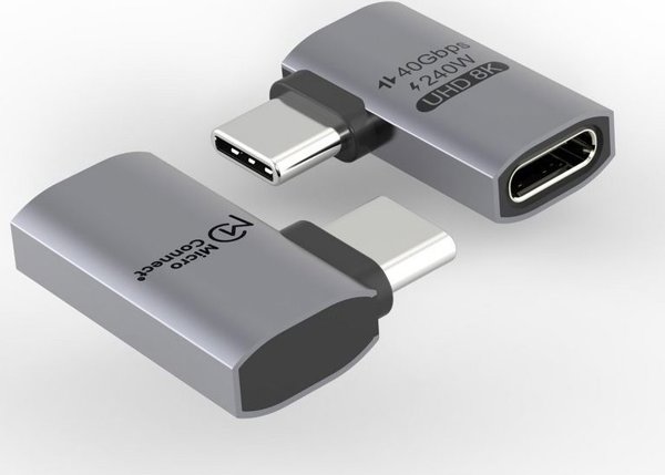 Καλώδιο MicroConnect USB4 Gen 3x2 USB-C σε USB-C Premium, 40Gbps, 240W, 1m