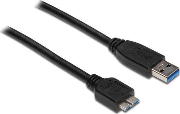 Καλώδιο USB Alcasa USB-A σε micro-B, Μήκος 2m, Μαύρο (2710-MB02)