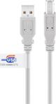 Kabel USB Goobay USB-A - USB-B 5 m Szary