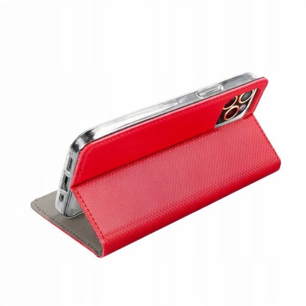 Kabura SMART CASE Book do XIAOMI Redmi Note 14 4G czerwony