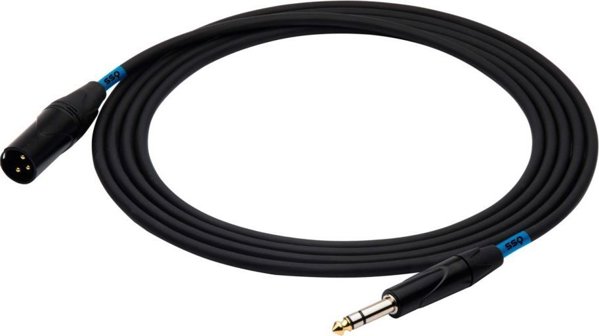Kabel SSQ Jack 6.3mm - XLR 3m czarny (SS-1463)