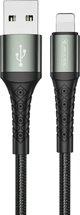Kabel USB Jellico USB-A - Lightning 1 m Czarny (6974929201562)