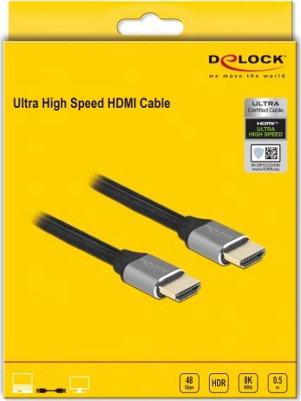Kabel Delock HDMI - HDMI 1m czarny (83995)