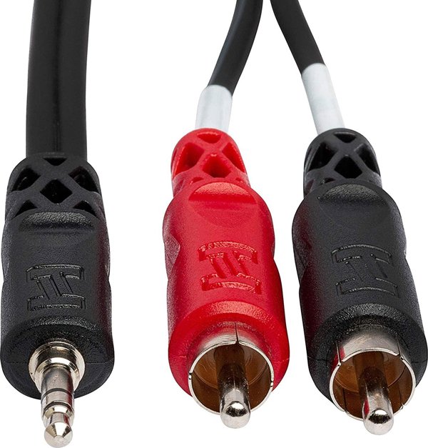 Hosa Καλώδιο Ήχου Jack 3.5mm σε 2x RCA (Cinch) CMR-203, 0.91m, Μαύρο