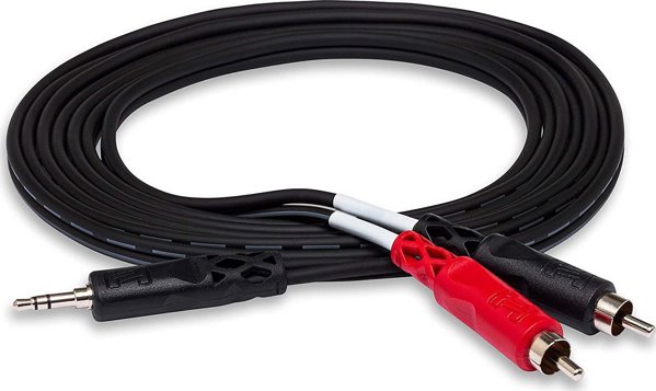 Hosa Καλώδιο Ήχου Jack 3.5mm σε 2x RCA (Cinch) CMR-203, 0.91m, Μαύρο