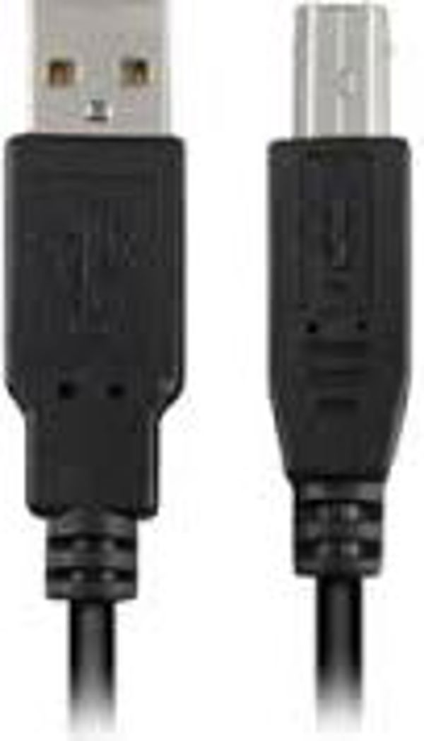 Kabel USB Sharkoon USB-A - USB-B 2 m Czarny (4044951015269)