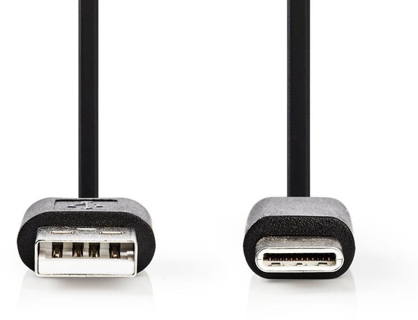 Kabel USB Nedis USB-C - USB-A 3 m Czarny (CCGB60600BK30)