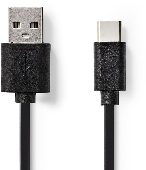 Kabel USB Nedis USB-C - USB-A 3 m Czarny (CCGB60600BK30)