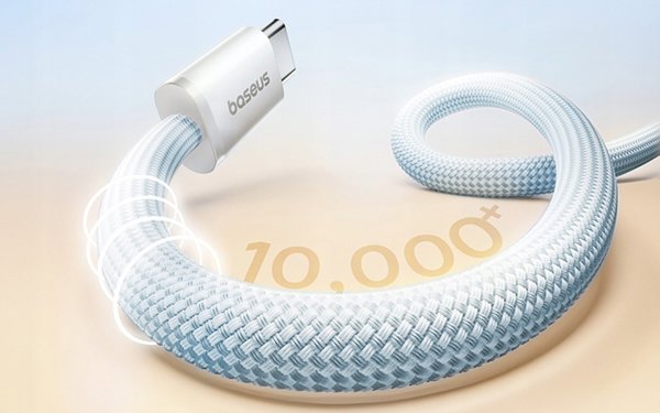 Kabel Baseus Dynamic 4 Pro 100W USB-C - USB-C 1m - niebieski