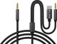 66-167# Προσαρμογέας usb-c - jack 3,5 + jack 3,5 1,2m πλεκτό