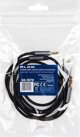 66-167# Προσαρμογέας usb-c - jack 3,5 + jack 3,5 1,2m πλεκτό
