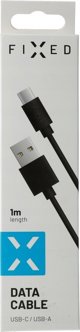 Καλώδιο Fixed USB-A σε USB-C, 2m, Ανθεκτική Σιλικόνη, Μαύρο