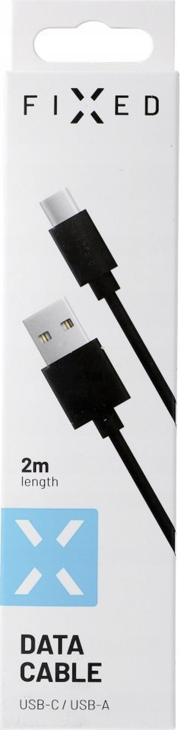 Καλώδιο Fixed USB-A σε USB-C, 2m, Ανθεκτική Σιλικόνη, Μαύρο