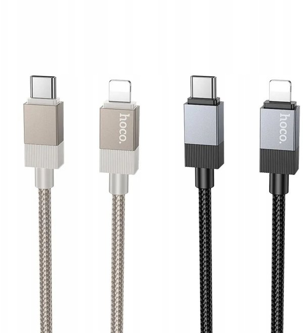 Kabel USB C do Lightning Hoco PD 27W 1 m X110 czarny