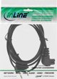 InLine Καλώδιο Τροφοδοσίας Euro σε Euro8 (Γωνιακό), 5m, Μαύρο