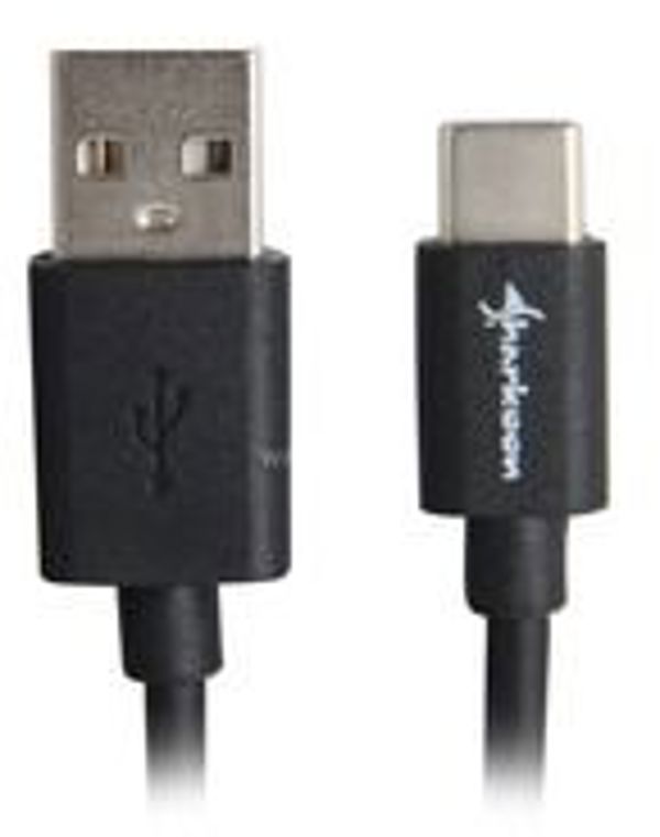 Kabel USB Sharkoon USB-A - USB-C 0.5 m Czarny (4044951021598)