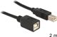 Kabel USB Delock USB-B - USB-B 2 m Czarny (83427)