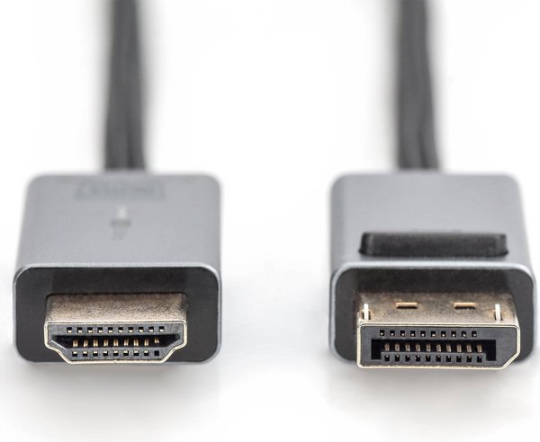 Kabel Digitus DisplayPort - HDMI 1m szary (DB-340202-010-S)