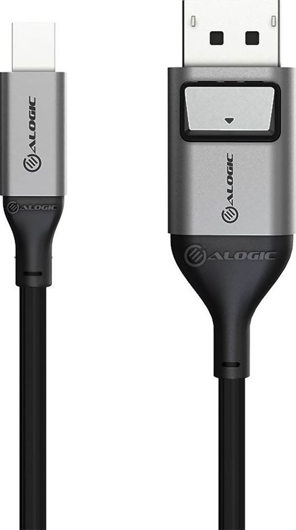 Alogic Καλώδιο DisplayPort Mini σε DisplayPort 2m - Ασημί (ULMDPDP02-SGR)
