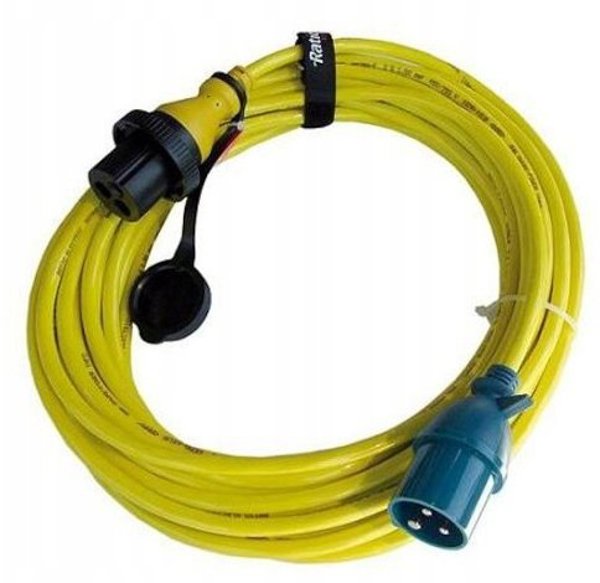 Kabel zasilania z wtykami CEE 25A 250V 3x4mm2 Ratio 2832 IP 56 25m