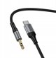Kabel AUX Jack 3,5 mm do USB C Hoco 1,5 m UPA33B czarny
