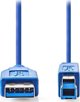 Kabel USB Nedis USB-A - USB-B 3 m Niebieski (CCGP61100BU30)