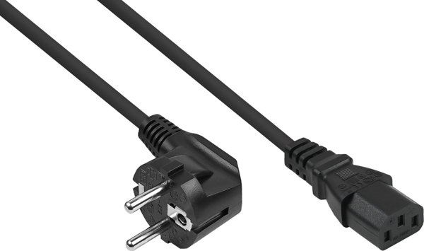 Kabelmeister SK1430-S010 Καλώδιο Τροφοδοσίας Μαύρο 1m IEC C14 IEC C13