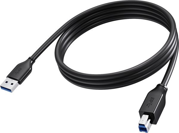 Καλώδιο USB Vision USB-A σε USB-B 3.0, 2m, Μαύρο
