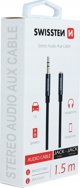 Kabel Sourcing Swissten Textile Audio Cable 3 5 mm (male) / 3 5 mm (female) / 1.5m