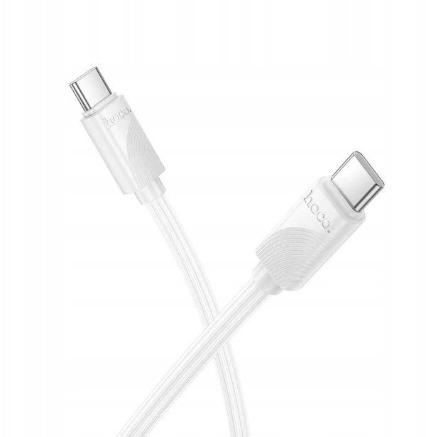 Καλώδιο USB C σε USB C Hoco 3A 60W 1 μέτρο X114 λευκό
