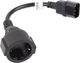 Kabel zasilający Lanberg IEC 320 C14 - Schuko, 20cm, czarny (CA-C14E-10CC-0018-BK) [outlet]