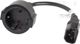 Kabel zasilający Lanberg IEC 320 C14 - Schuko, 20cm, czarny (CA-C14E-10CC-0018-BK) [outlet]
