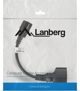 Kabel zasilający Lanberg IEC 320 C14 - Schuko, 20cm, czarny (CA-C14E-10CC-0018-BK) [outlet]