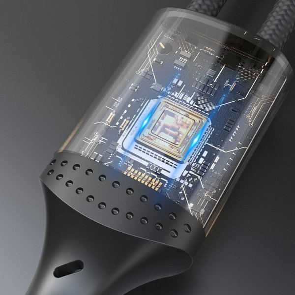 Καλώδιο USB Dudao Καλώδιο Dudao L3F 2w1 100W 1,2m 2 x USB-C - μαύρο