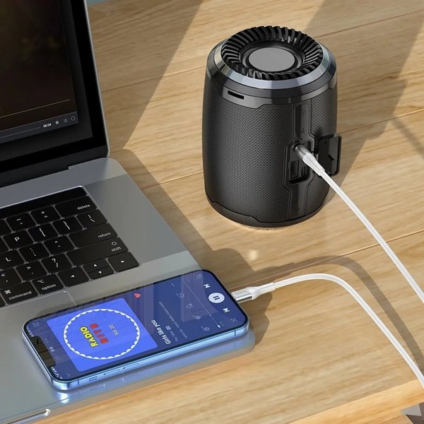 Καλώδιο AUX Jack 3,5 mm σε Lightning Hoco 1 m UPA22 λευκό