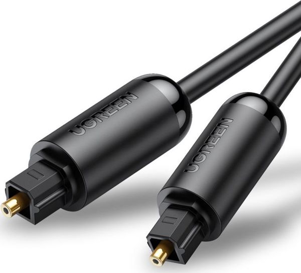 Καλώδιο Ugreen Toslink Optical Audio 1.5m, Επιχρυσωμένο, Μαύρο